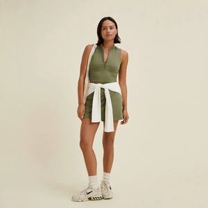 ピクルボールドレスウォームアップショートフィットネステニス女性ドレス<span class=keywords><strong>2</strong></span>ピースセットスポーツウェアパンツピクルボール服スカートショート - Product Image 2