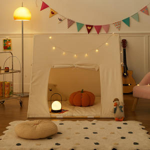 Enfants soirée pyjama activité tente bébé blanc <span class=keywords><strong>Beige</strong></span> indien <span class=keywords><strong>tipi</strong></span> tente coton tissu enfants jouer jouet tente - Product Image 3