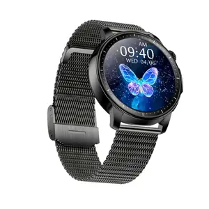 Yeni V65 Lady altın 2024 akıllı saat moda lüks 1.32 inç BT çağrı kadınlar kadın IP67 Dafit APP Reloj inteligente altın Smartwatch