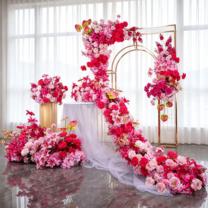 Oferta Especial: Camino de Flores Fucsia para Piso y Set de Bolas de Flores para Boda, Kit Floral Artificial para Decoración de Eventos al Aire Libre - Product Image 6