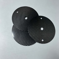 Cache-roue universel en fibre de carbone 3K pour karting, protection anti-poussière de moyeu de roue interne de 6 pouces