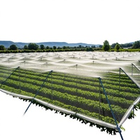 Filet agricole en plastique blanc tricoté par Fortune Agro Net pour la protection des serres contre les insectes avec service de découpe