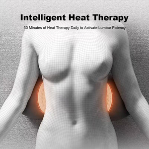 Oreiller de massage électrique en mousse à mémoire de forme avec chaleur et vibrations <span class=keywords><strong>pour</strong></span> le soutien lombaire et de la colonne vertébrale - Product Image 4