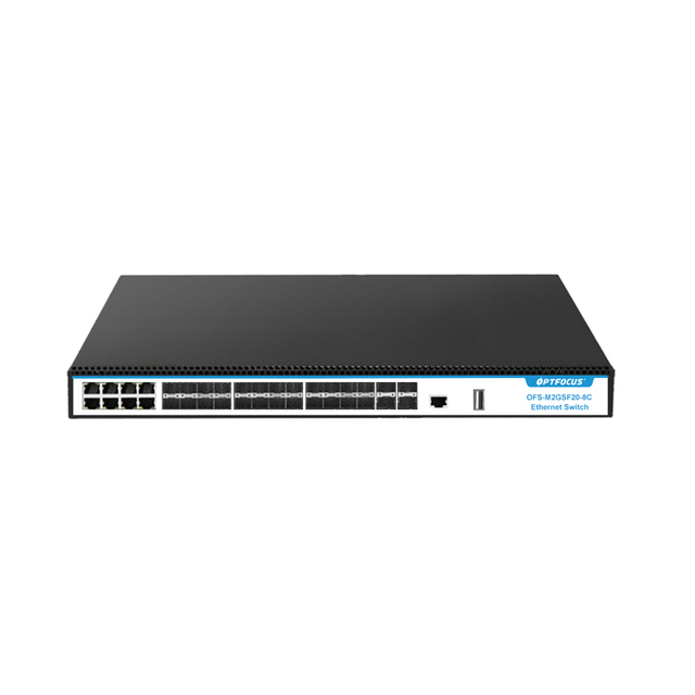 20 Port 1000M SFP 8Port Combo Ten Gigabit Network Switch with SNMP Digital Smart Selection Management Core Enterprise POE Switch