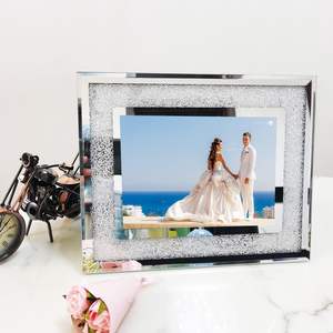 Cadre photo rectangulaire double face en verre, design créatif et magnifique, idéal pour les cadeaux de mariage, prix d'usine - Product Image 2