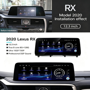 หน้าจอแอนดรอยด์ 13 ขนาด 12.3 นิ้ว ความจุ 4+64GB สำหรับรถยนต์ Lexus RX ปี 2020-2022 รองรับระบบนำทาง GPS แบบแบ่งหน้าจอ พร้อม GPS ในตัว รองรับ Carplay 4G และบลูทูธ - Product Image 6
