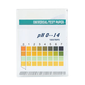 Tiras de medição do <span class=keywords><strong>pH</strong></span> do papel do teste do <span class=keywords><strong>pH</strong></span> da água líquida das tiras do laboratório 100 0-14 - Product Image 2