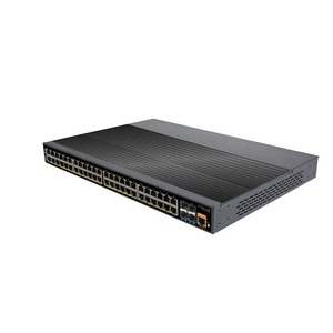 Commutateur Ethernet industriel géré 52 ports 10G Uplink, 48 ports RJ45 + 4 ports SFP+ 1/10G Fibre, Commutateurs réseau - Product Image 4