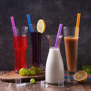 GROSIR Sedotan Plastik Keras 12mm yang Dapat Digunakan Kembali Set Sedotan Bubble Tea Boba dengan Sikat Pembersih 8+2 - Product Image 4