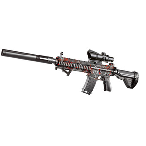 Pistola de Juguete Eléctrica M416, Batería de 7.4V, Balas Suaves de Graffiti, Pistola de Juguete M4 Splatter Balster para Juegos en Equipo - Product Image 2