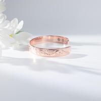 Top Vente Incroyable Vie Arbre Conception Solide Rouge Cuivre Magnétique Bracelet Bracelet À La Mode Accouplement Accessoire