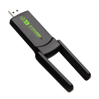 Adaptateur WiFi USB sans fil Realtek RTL8832AU 1800M avec pilote gratuit, 2,4 GHz 5 GHz AX1800, 2 antennes, multi-OS, externe, pour ordinateurs de bureau