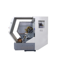 Tour CNC horizontal à usage intensif CK6180, machine à lit plat de haute précision, fabrication directe en usine, tournage puissant, alimentation automatique simple, FANUC