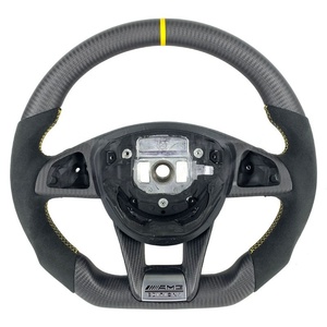 Volante de Fibra de Carbono Real a <span class=keywords><strong>Precio</strong></span> de Fábrica para <span class=keywords><strong>Mercedes</strong></span> Benz <span class=keywords><strong>AMG</strong></span> W205 W213 Clase C CLA <span class=keywords><strong>GLA</strong></span> 2015-2019 - Product Image 6