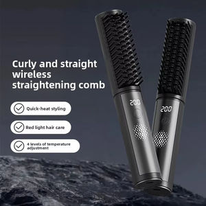 Wireless <b>Hair</b> <b>Straightening</b> Comb Negative Ion <b>Hair</b> Care Straight And Curl Dual Purpose Men's And Women's <b>Hair</b> Styling Device - Product Image 5
