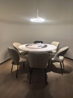 Ensemble de table à manger avec 6 chaises, chaises de salle à manger luxueuses et modernes