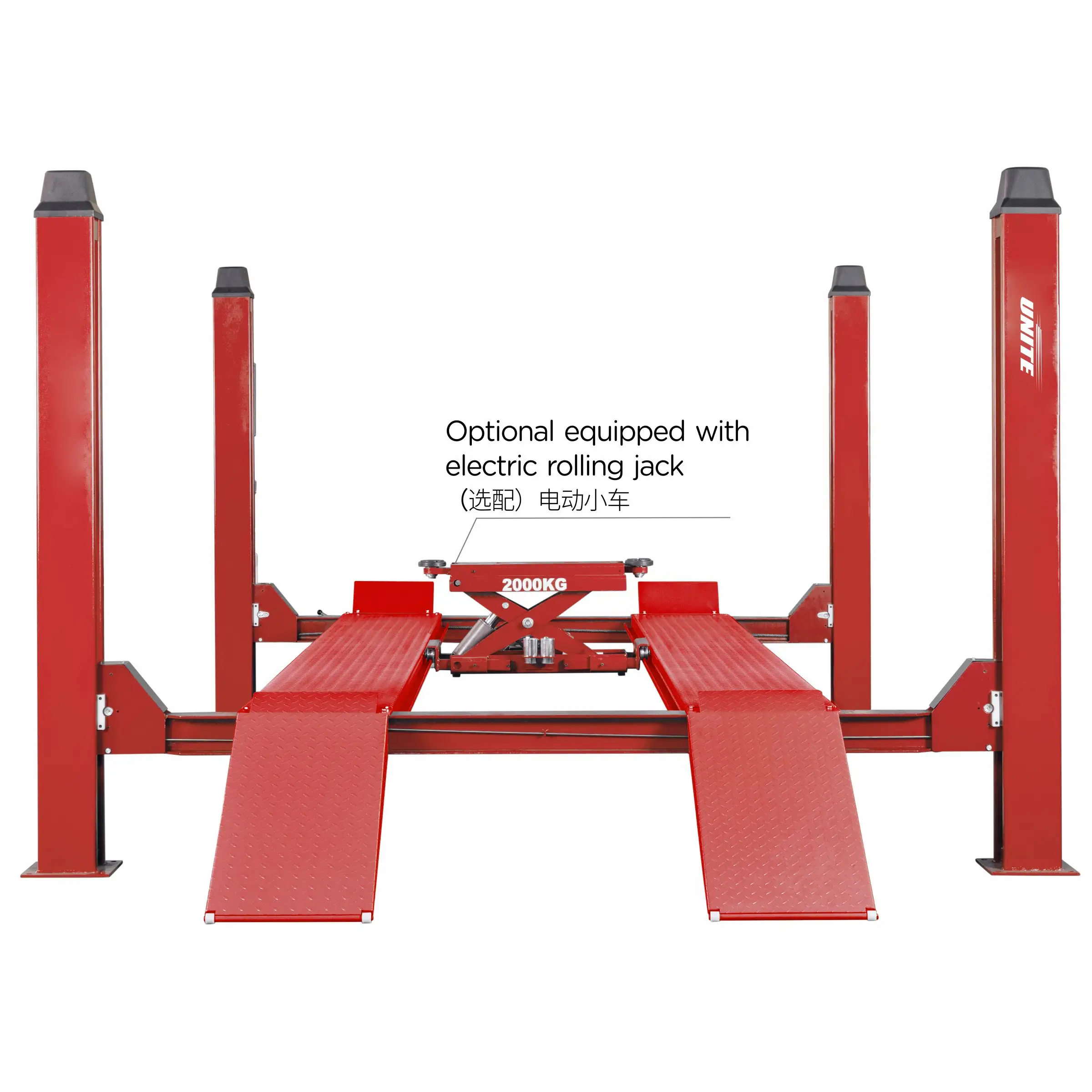 Vehicle Lifts 4.0 T Capacity U-F40 4 Post Car Hoist Hydraulic Car Lift With Car Jack Lift Other Vehicle Equipment