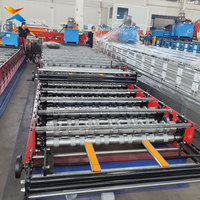 Machine de formage à rouleaux à double couche |   Fournisseur d'usine de machines de fabrication de panneaux de toiture IBR et ondulés aux Émirats arabes unis