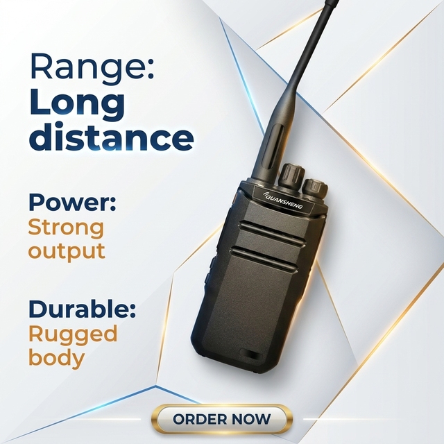 2026 New 10W Analog Portable Radio Business Walkie-talkie Handheld RADIO UHF 400-470MHz Professional Walkie