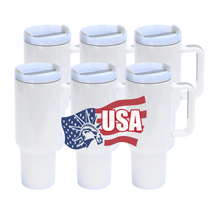 USA Warehouse 40oz Stainless Steel Double Wall Vacuum Insulated Tumbler Holographic Rainbow Lid Black White Plating American - Product Image 1