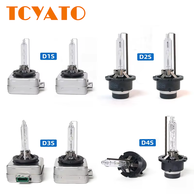 TCYATO 25W D1S D1R LED Xenon Bulb Lights 4300K-8000K Glass Headlight Bulbs for Cars 12V Halogen & HID D2S D3S D4SD3RD4R