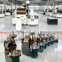 Machine à torréfier le café et le cacao à air chaud, petite taille, 500g, 2kg, 3kg, 10kg, avec échantillon, fabriquée en Chine