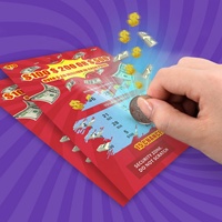 Tarjeta de Lotería Rasca y Gana con Diseño Personalizado, Impresión Digital, Número Ganador, Impresión Offset en Papel y Cartón
