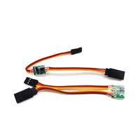 Mini inverseur de signal servo en plastique, interrupteur inverseur de signal servo 3-24V, câble pour servo RC avion voiture bateau pour FPV