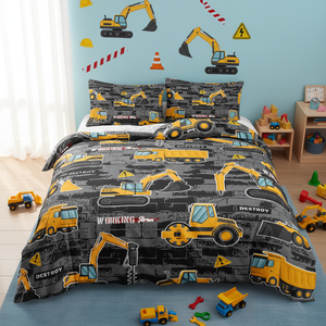 Ensemble <span class=keywords><strong>de</strong></span> housse <span class=keywords><strong>de</strong></span> <span class=keywords><strong>couette</strong></span> en tissu microfibre imprimé réactif 3D 500TC écologique <span class=keywords><strong>de</strong></span> style européen et américain 3 pièces - Product Image 1