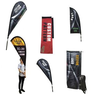 Reinforced Edge Design Wear Resistant Portable Foldable Outdoor Activity Travel Decoration Mobile Backpack Flag - Product Image 1