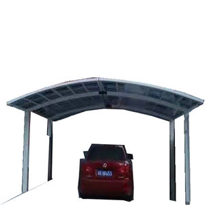 Garage extérieur Structure robuste Canopy Hangar en aluminium Voiture Cadre moderne en polycarbonate Carport Carage 2 voitures - Product Image 2