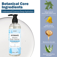 Gel Douche Hydratant au Cèdre et à l'Aloe Vera pour Peaux Sèches Marque Blanche