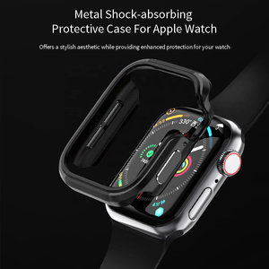 Boîtier de montre intelligente en métal pour <span class=keywords><strong>Apple</strong></span> <span class=keywords><strong>Watch</strong></span> 40mm <span class=keywords><strong>44mm</strong></span> housse de montre anti-rayures pour IWatch <span class=keywords><strong>SE</strong></span> Series 6 5 4 étui pare-chocs antichoc - Product Image 3