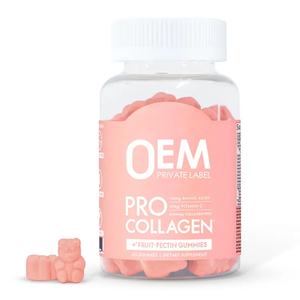 Oem קולגן טבעוני gummies לשאת תוספי חומצת אמינו עבור עור שיער למבוגרים שיער יופי למבוגרים סוג ממתקים - Product Image 1