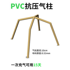 Tente gonflable avec ventilation sur quatre côtés, tissu Oxford beige vert, poteaux en aluminium, 5,65 kg, utilisation printemps été automne - Product Image 2