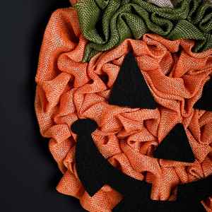 Guirnalda de Calabazas de Halloween Tejida a Mano con Diseño Bordado, Reutilizable, de Algodón, Decoración para Fiestas, Adornos para Exteriores - Product Image 4