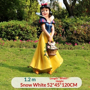 Escultura <span class=keywords><strong>de</strong></span> Fibra <span class=keywords><strong>de</strong></span> Vidrio <span class=keywords><strong>de</strong></span> Blancanieves y los Siete Enanitos, Personaje <span class=keywords><strong>de</strong></span> Dibujos Animados, Decoración Pequeña para Jardín Exterior - Product Image 6