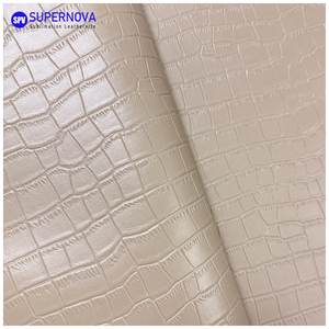 Cuir synthétique effet crocodile gravable au laser en gros pour cadeaux de bureau, couvertures de passeport et porte-monnaie, personnalisation du logo d'entreprise disponible - Product Image 5