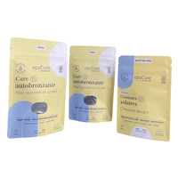 Sachet refermable en Mylar de 3,5 g avec fenêtre, imprimé en héliogravure, qualité alimentaire, certifié ISO9001, pour aliments pour animaux, emballage alimentaire personnalisé avec logo