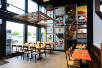 Meubles de comptoir de bar de restaurant moderne personnalisés, décoration, buffet de cuisine, designs de restaurants de hamburgers