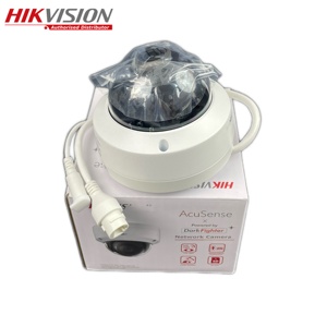 Hikvision Original 4 MP AcuSense DarkFighter Micrófono incorporado H.265 + IP67 Red de Domo fijo para interiores CaDmera - Product Image 2