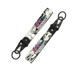 JDMotorsport88 레이싱 자수 창의적인 자동차 <span class=keywords><strong>JDM</strong></span> 19x2.5cm 태그 키체인 링 홀더 키링 - Product Image 5