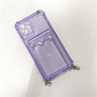 Sangle de cou attache étui portefeuille pour téléphone portable avec cordon sangle bandoulière couverture mobile pour iphone 14 pro max porte-carte collier couverture