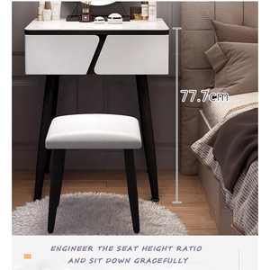 Mueble de Baño Moderno de Vidrio, Gabinete de Almacenamiento Minimalista, Mueble de Vanidad de Una Pieza, Pequeño, Estilo Simple para el Hogar - Product Image 6