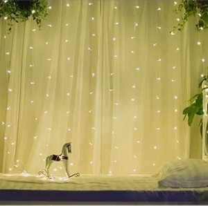 Đồ Trang Trí Cây Thông Giáng Sinh Ngoài Trời Rèm Trắng Ấm Áp Tiệc Cưới Giáng Sinh Đèn Dây Cột Led Thần Tiên Nhiều Màu - Product Image 4