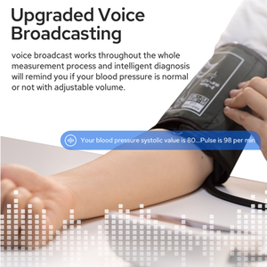 TRANSTEK New Blue Backlit Display Grande Tela Portátil Digital Máquina de Pressão Arterial Recarregável Braço Esfigmomanômetro - Product Image 4
