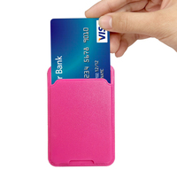 Dompet Tempel Perekat untuk Kartu Ponsel dengan Logo Kustom, Barang Promosi Ponsel, Tempat Kartu Identitas Ponsel Universal