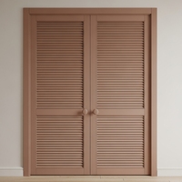 Portes de placard coulissantes en bois pour chambre à coucher, portes à battants, portes à persiennes
