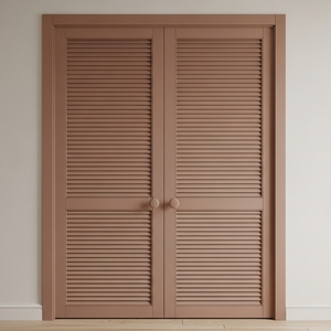 Puertas Corredizas de Madera para <span class=keywords><strong>Armario</strong></span> de Dormitorio, Puertas Enrollables <span class=keywords><strong>con</strong></span> Persianas - Product Image 4