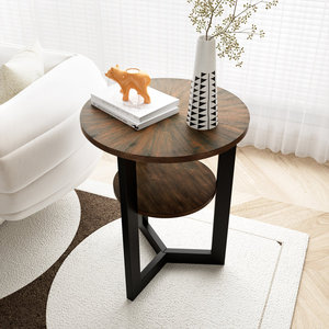 Moderno minimalista sala de estar dormitorio extraíble tipo C sofá mesa auxiliar mesita de noche de madera mesa de esquina - Product Image 3
